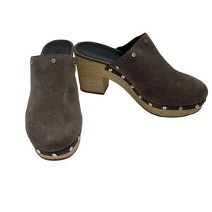 Rebecca Minkoff Jaclyn Suede Platform Clogs Size: 10